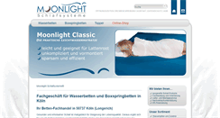Desktop Screenshot of moonlight-schlafsysteme.de